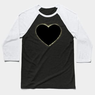 Lunar Heart Eclipse - Totality Baseball T-Shirt